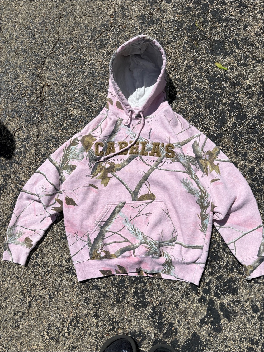 Y2K Cabelas Womens M Pink Realtree Camo Hoodie